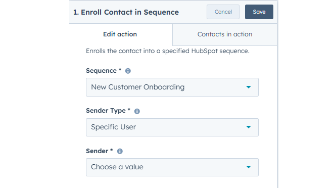 Enroll Contacts to a Sequence from any user with a Pro seat